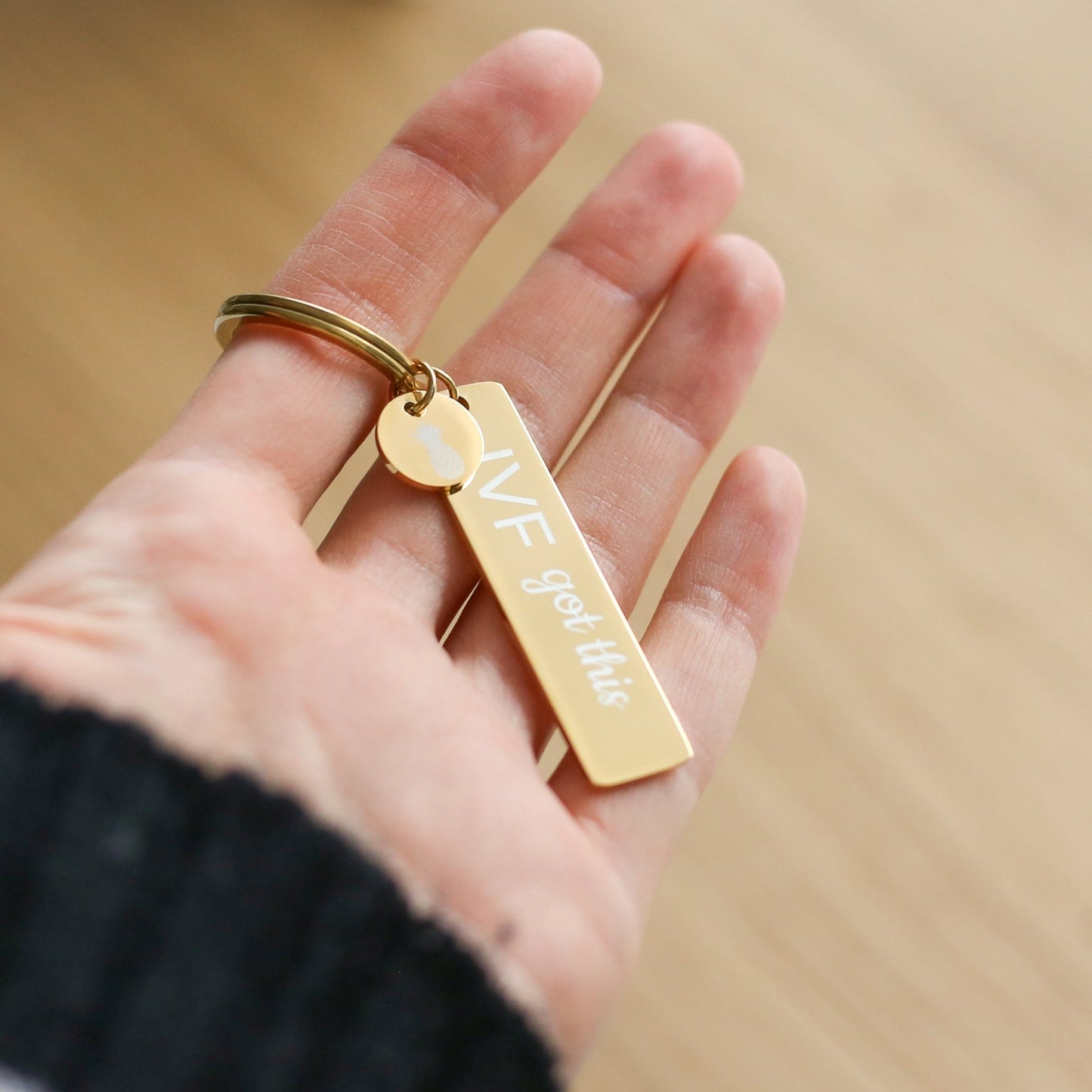 IVF Got This Keyring – Pineapple Charm Support Gift for Fertility Journey - Vinci Woman
