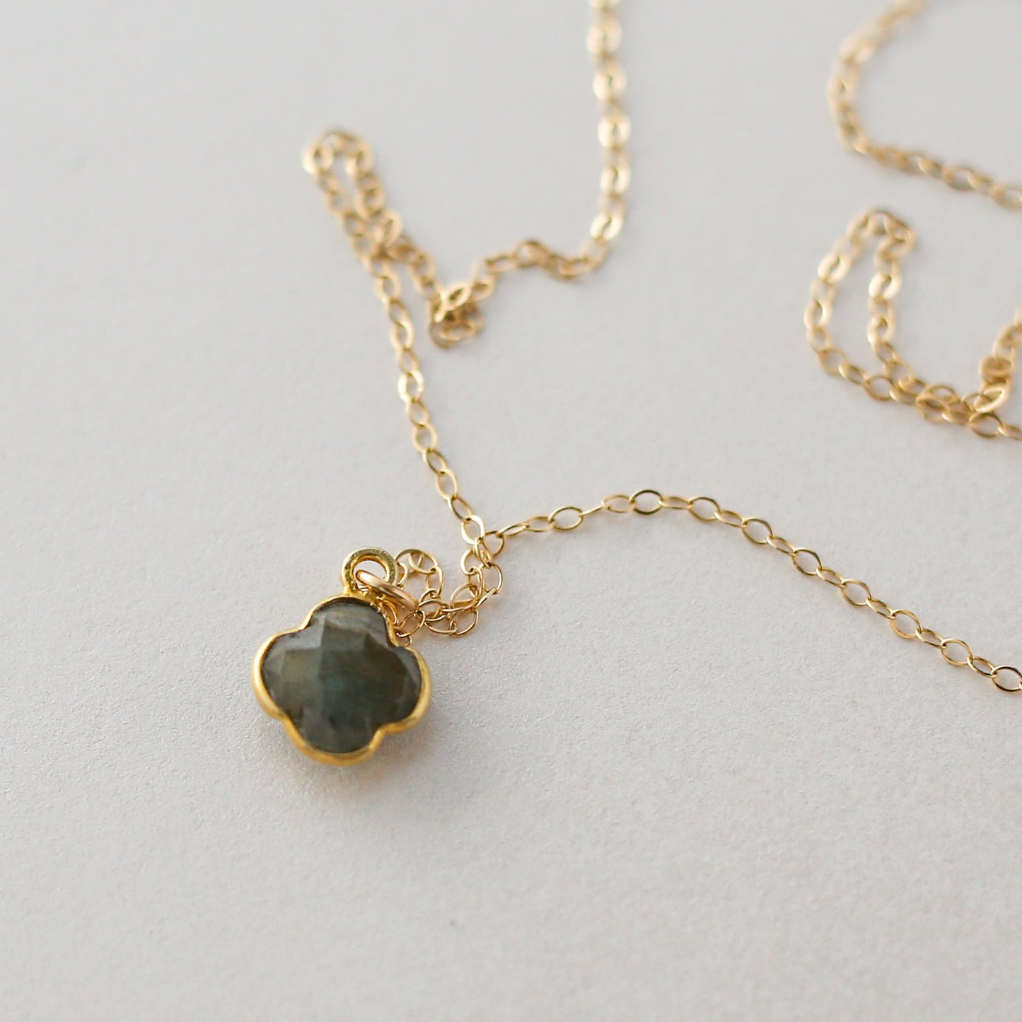 Dainty Labradorite Resilience Necklace - Vinci Woman