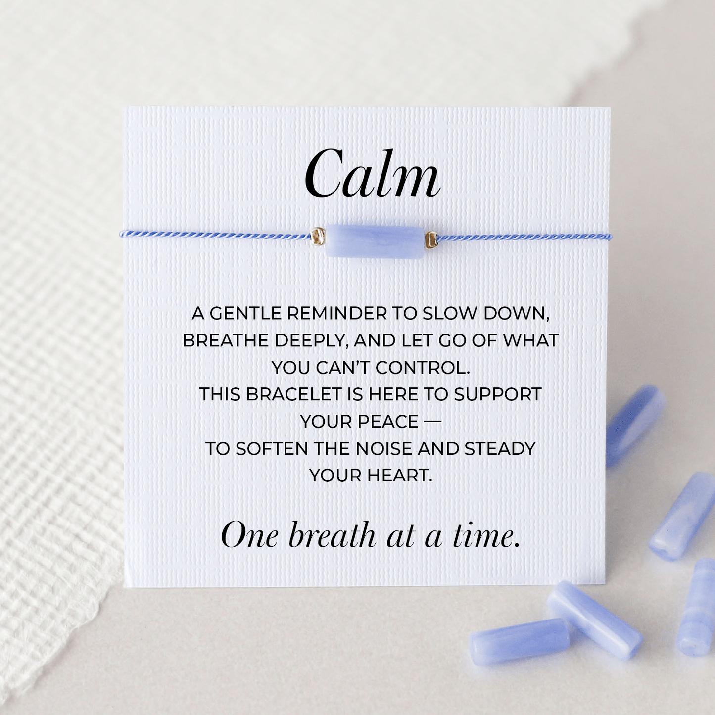 Calm Crystal Bracelet - Blue Lace Agate - Vinci Woman