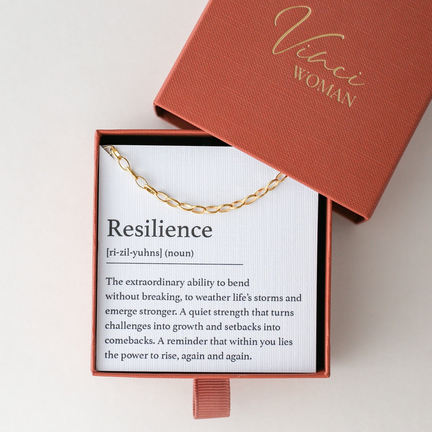 Resilience - 24k Gold Vermeil Chain Bracelet - Vinci Woman