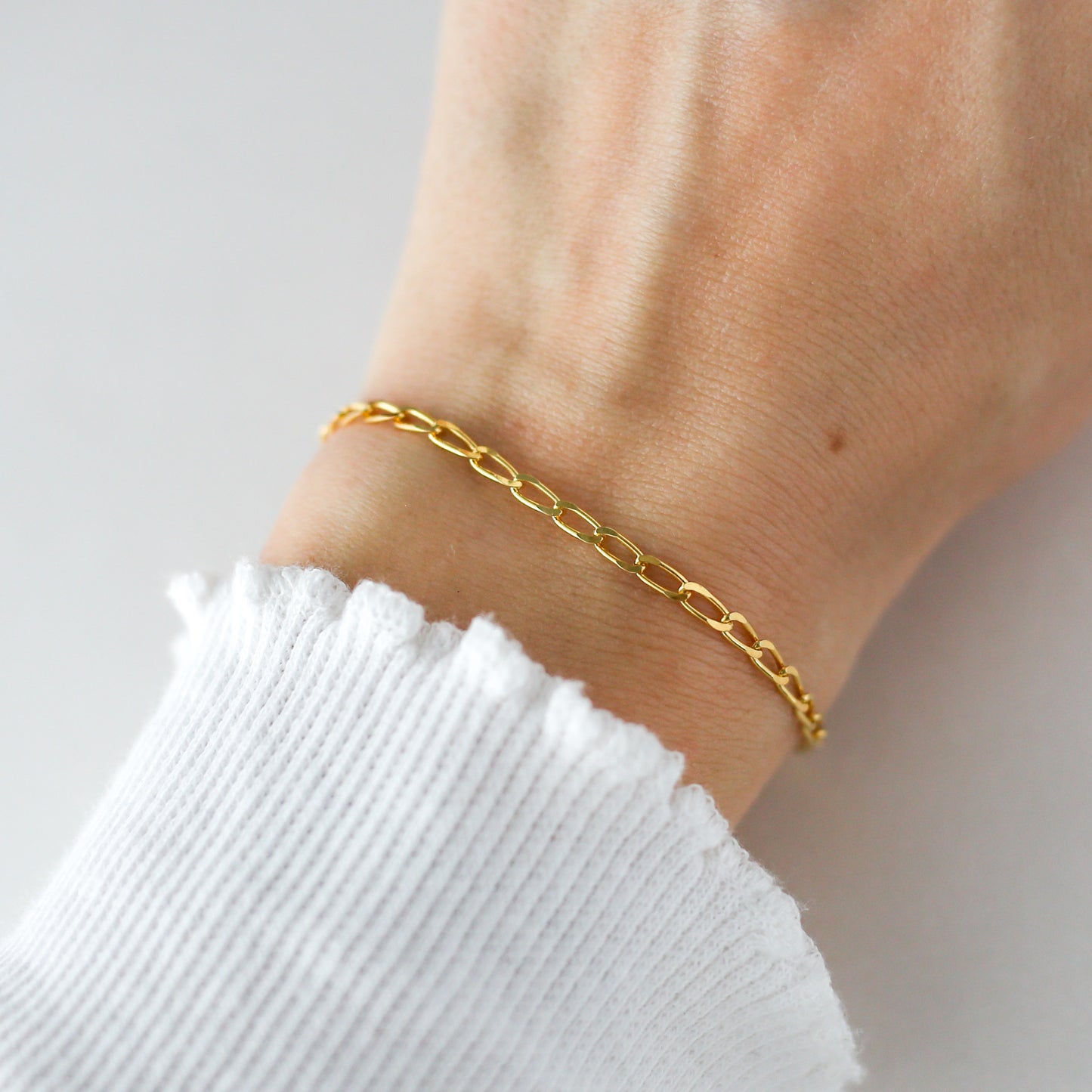 Unbreakable - 24k Gold Vermeil Chain Bracelet - Vinci Woman