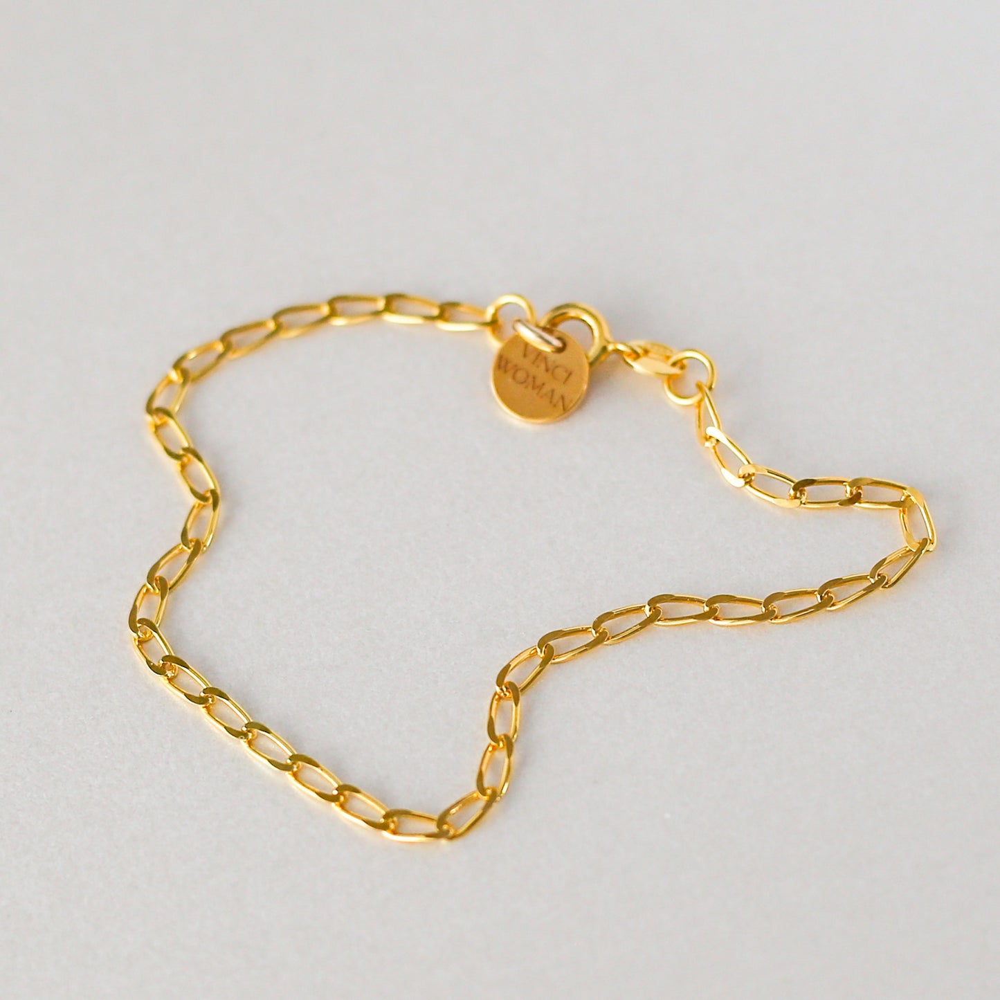 Unbreakable - 24k Gold Vermeil Chain Bracelet - Vinci Woman