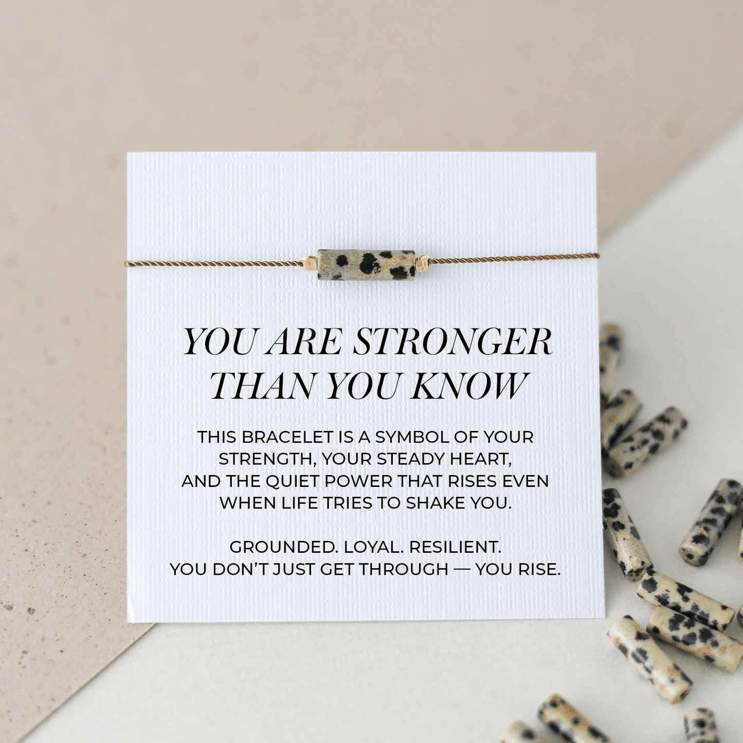 Strength Bracelet - Dalmatian Jasper - Vinci Woman