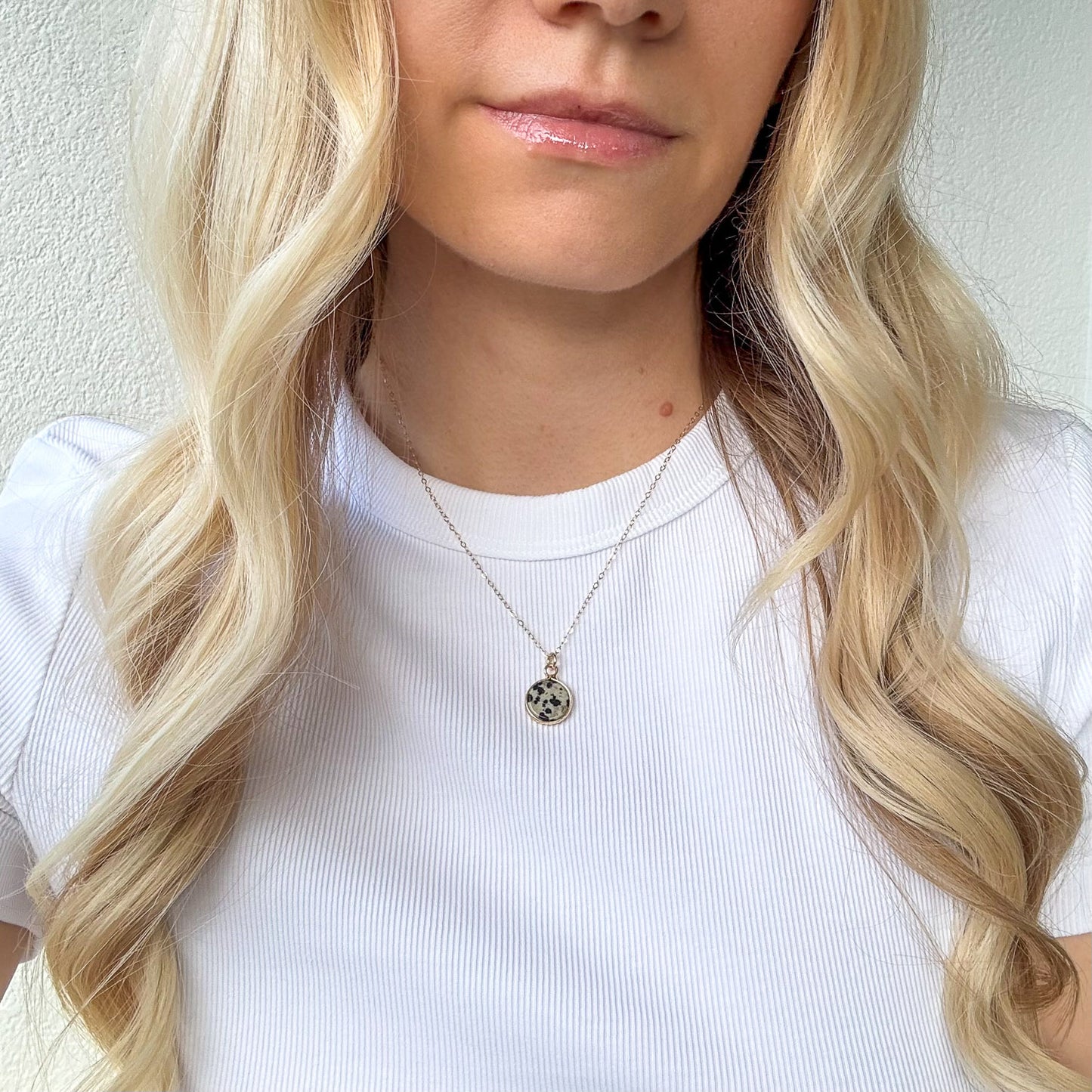 Dalmatian Jasper Necklace - Vinci Woman