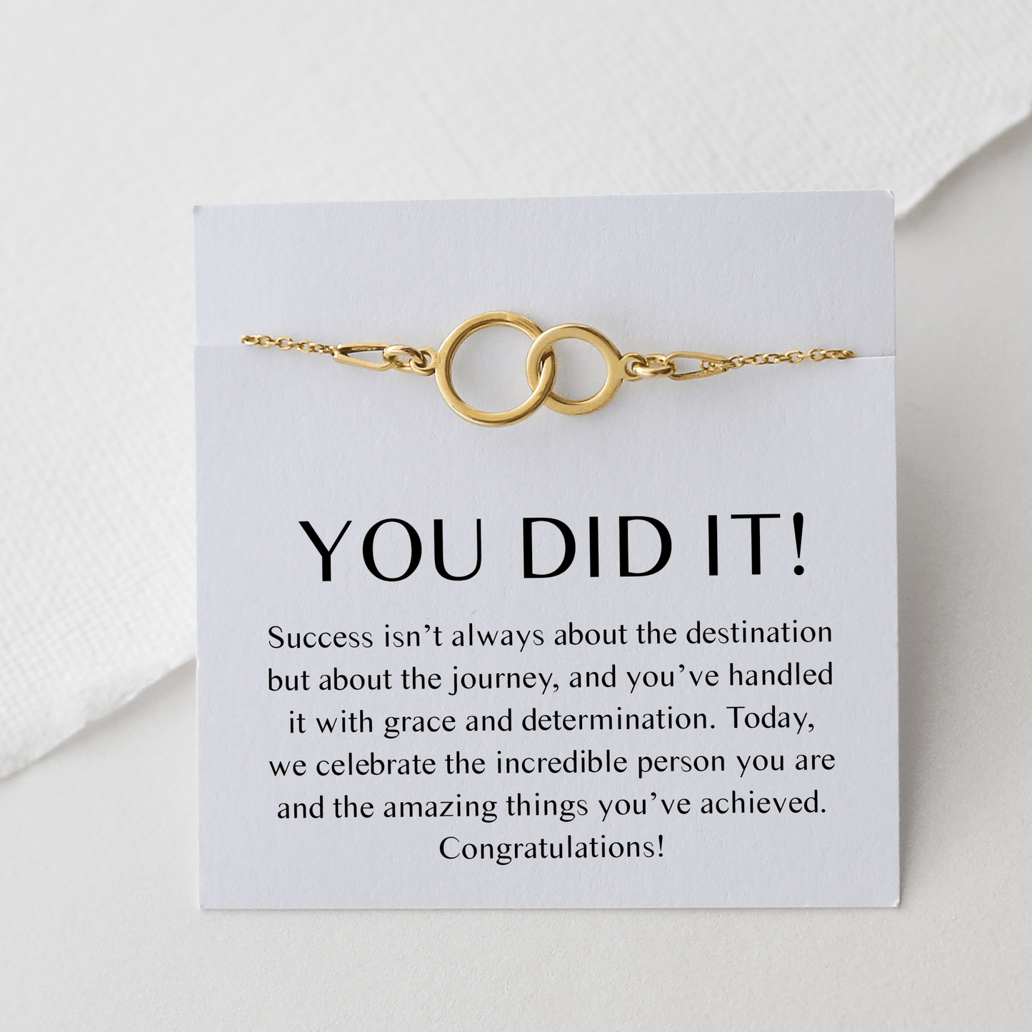 You Did It Bracelet – Congratulations Gift - Vinci Woman