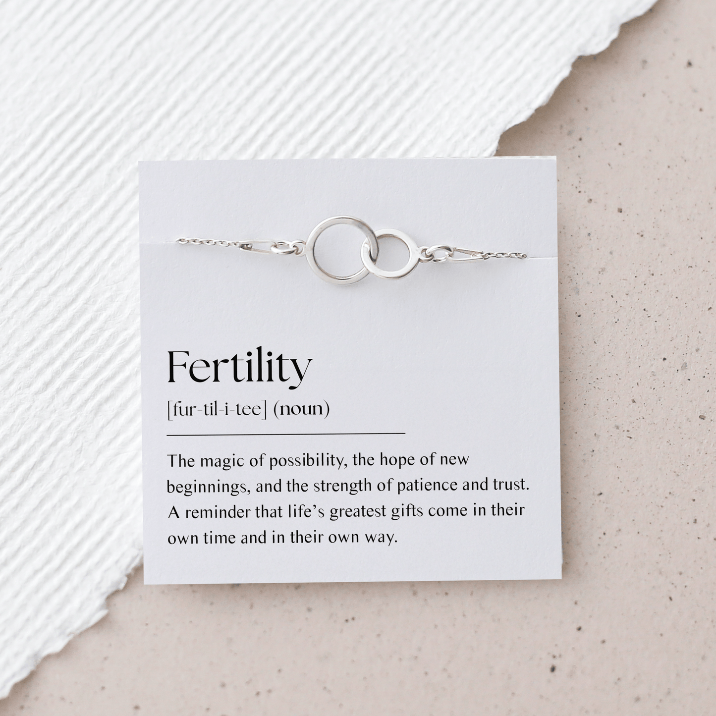 Fertility Bracelet - Interlocking Circles - Vinci Woman