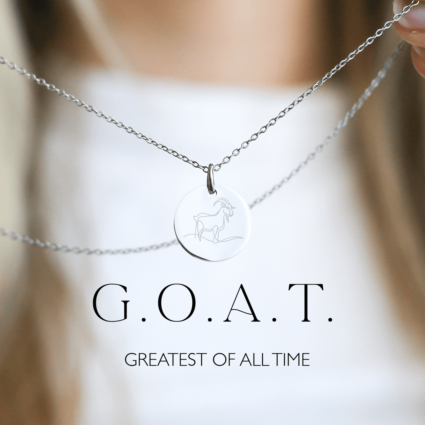 GOAT Necklace - Greatest of All Time - Vinci Woman