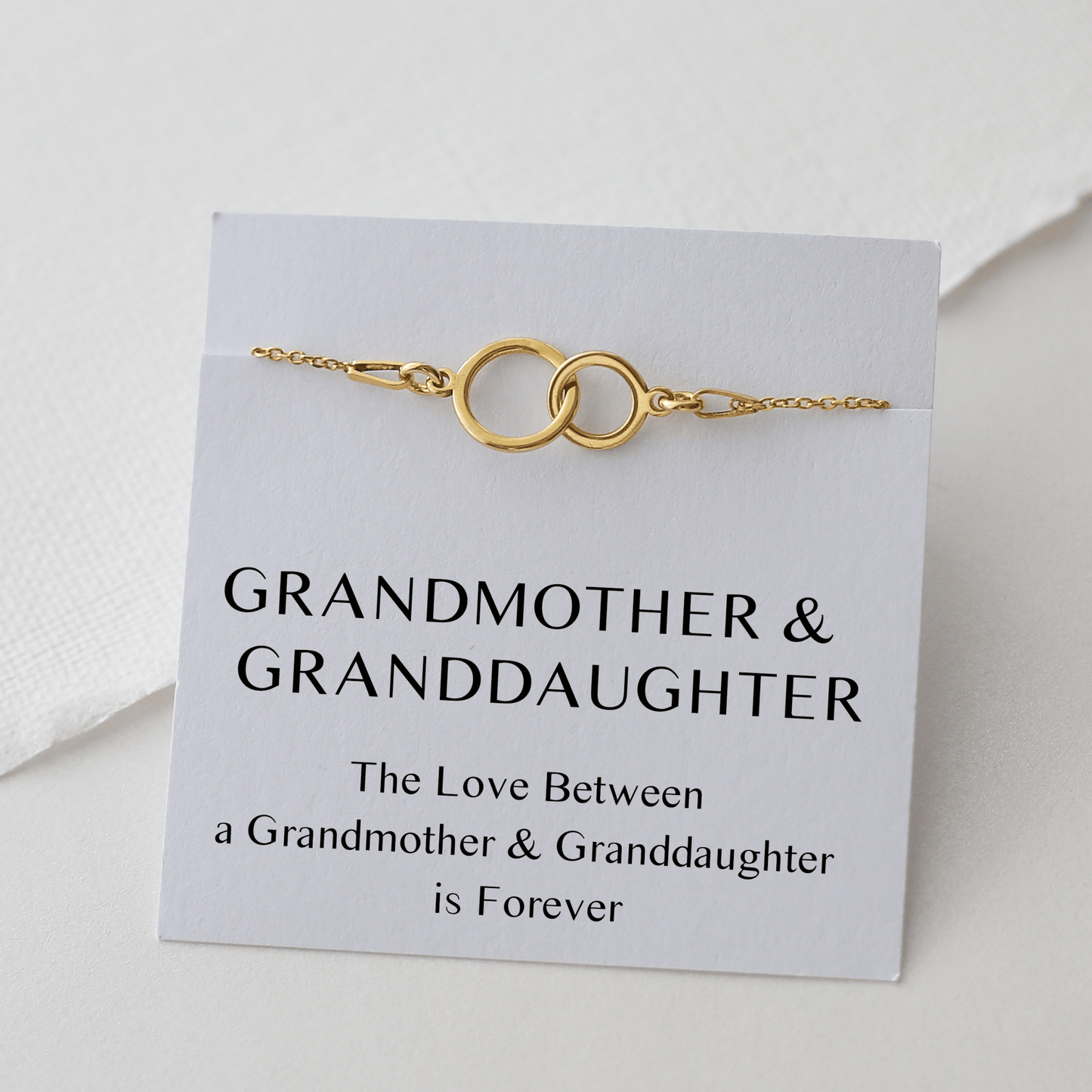 Grandmother & Granddaughter Bracelet – Interlocking Circles - Vinci Woman
