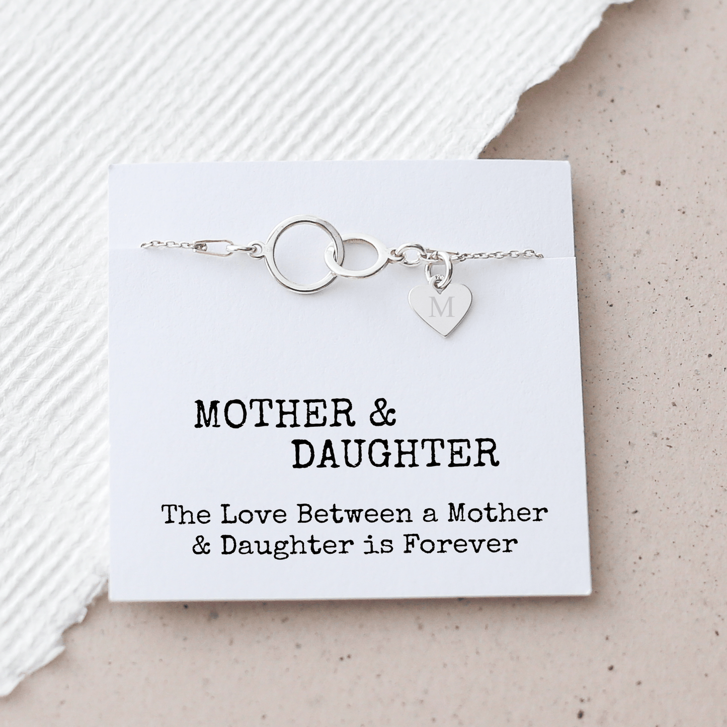Mother and Daughter Gift - Interlocking Circle Bracelet - Vinci Woman