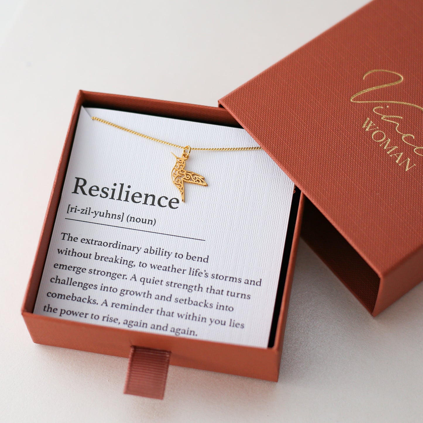 Resilience - Hummingbird Necklace - Vinci Woman