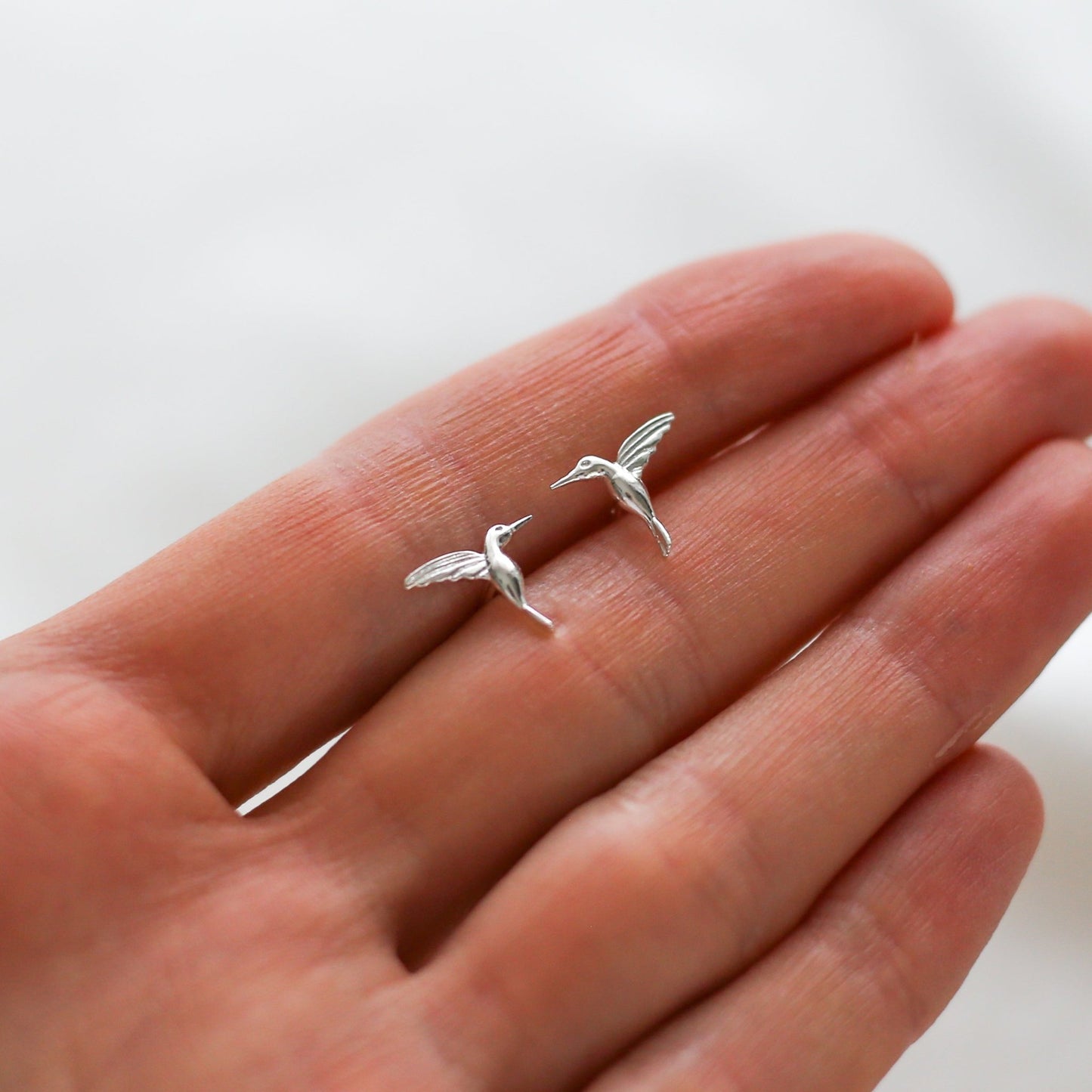 Hummingbird Earrings - 925 Sterling Silver - Vinci Woman
