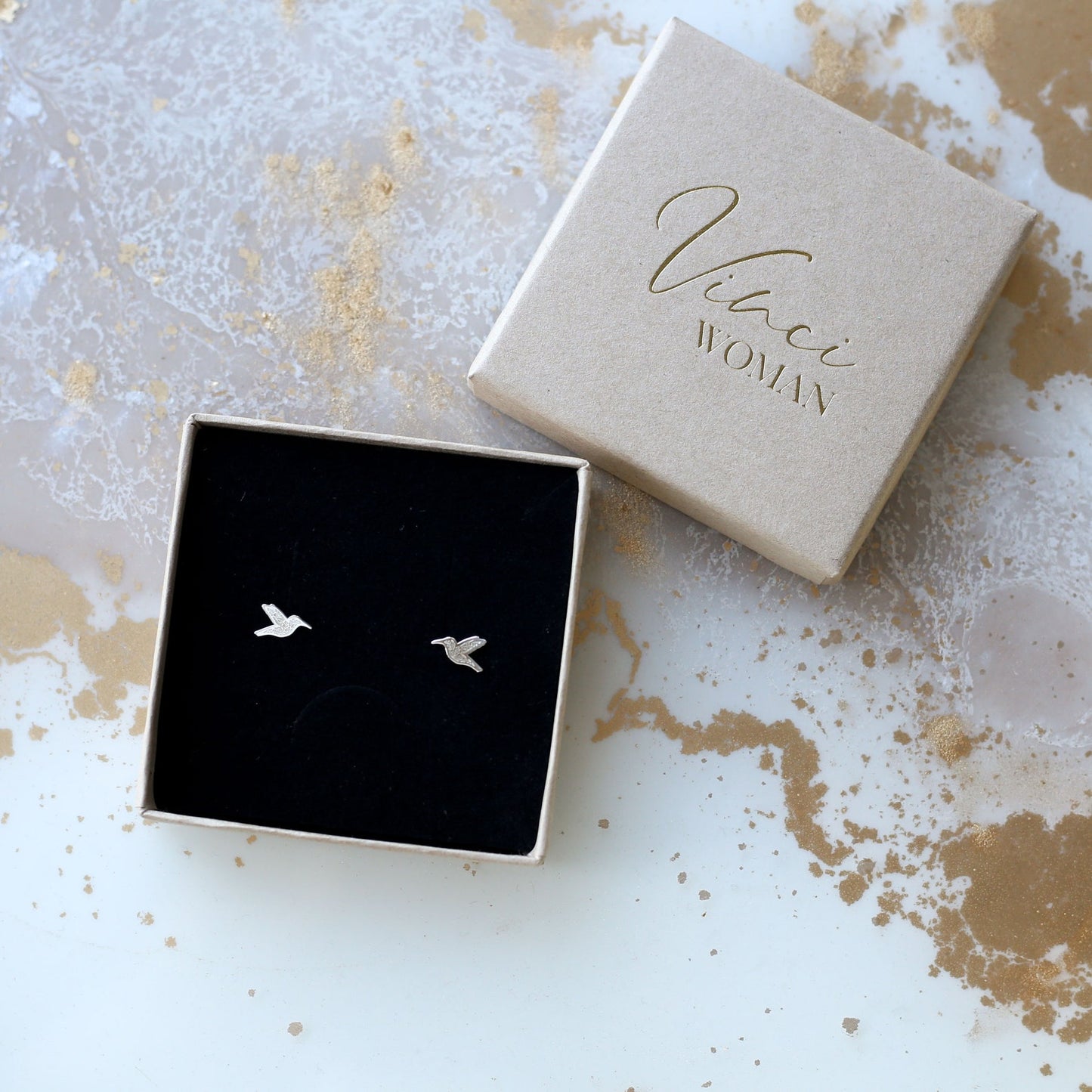 Hummingbird Azure Earrings - Vinci Woman