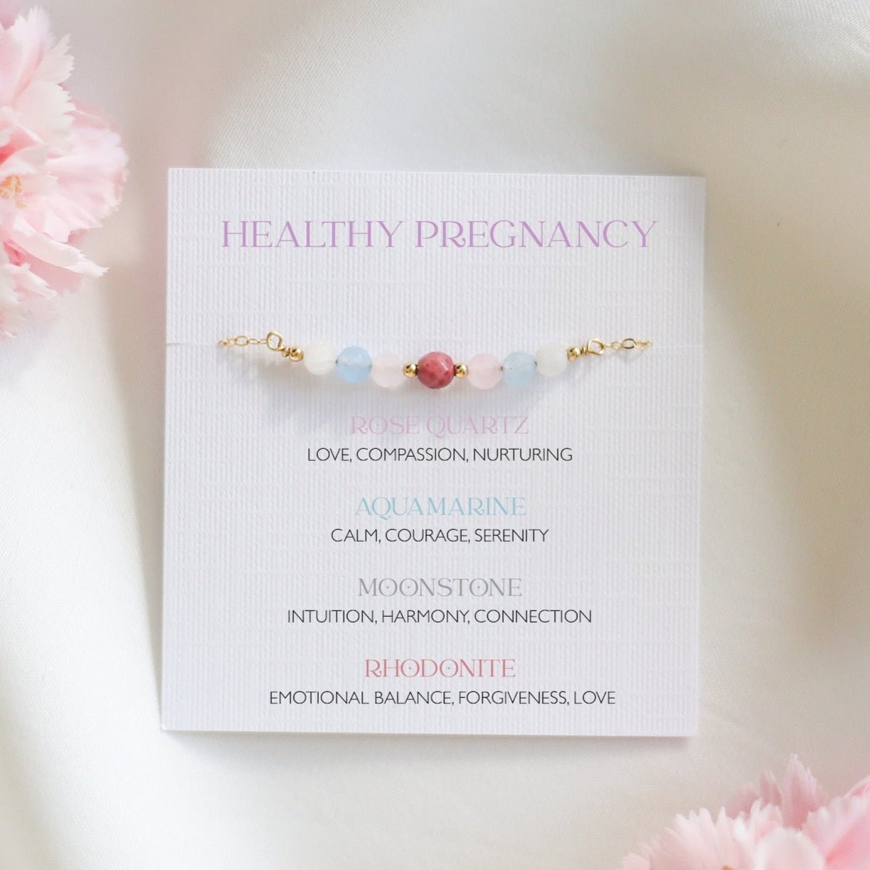 Healthy Pregnancy Chain Bracelet - Gift for Moms - to - Be - Vinci Woman