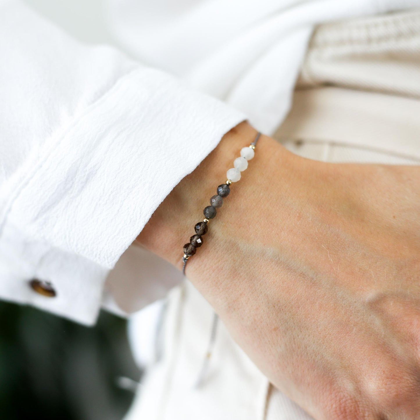 Courage Crystal Cord Bracelet - Vinci Woman