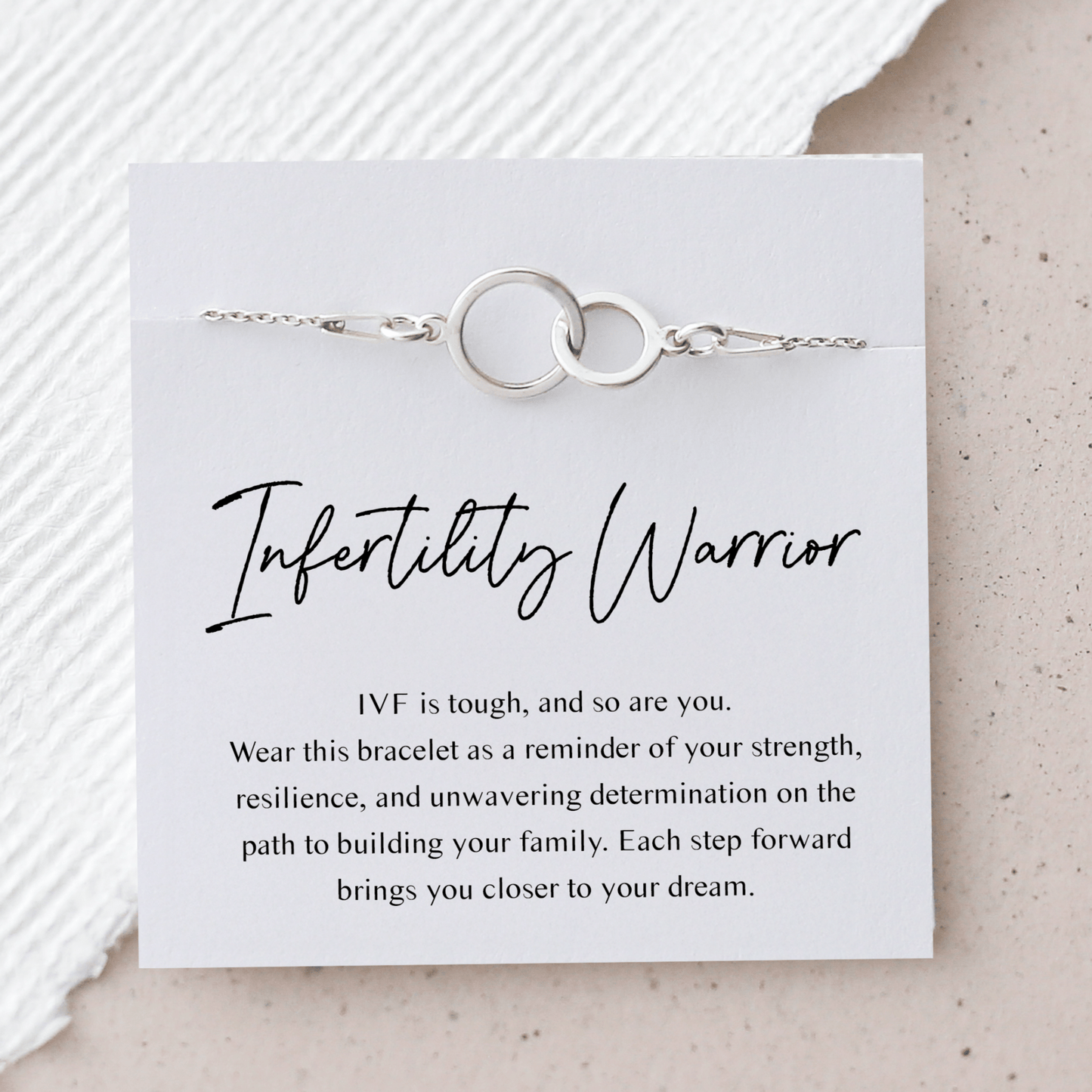 Infertility Warrior Bracelet – Interlocking Circles - Vinci Woman