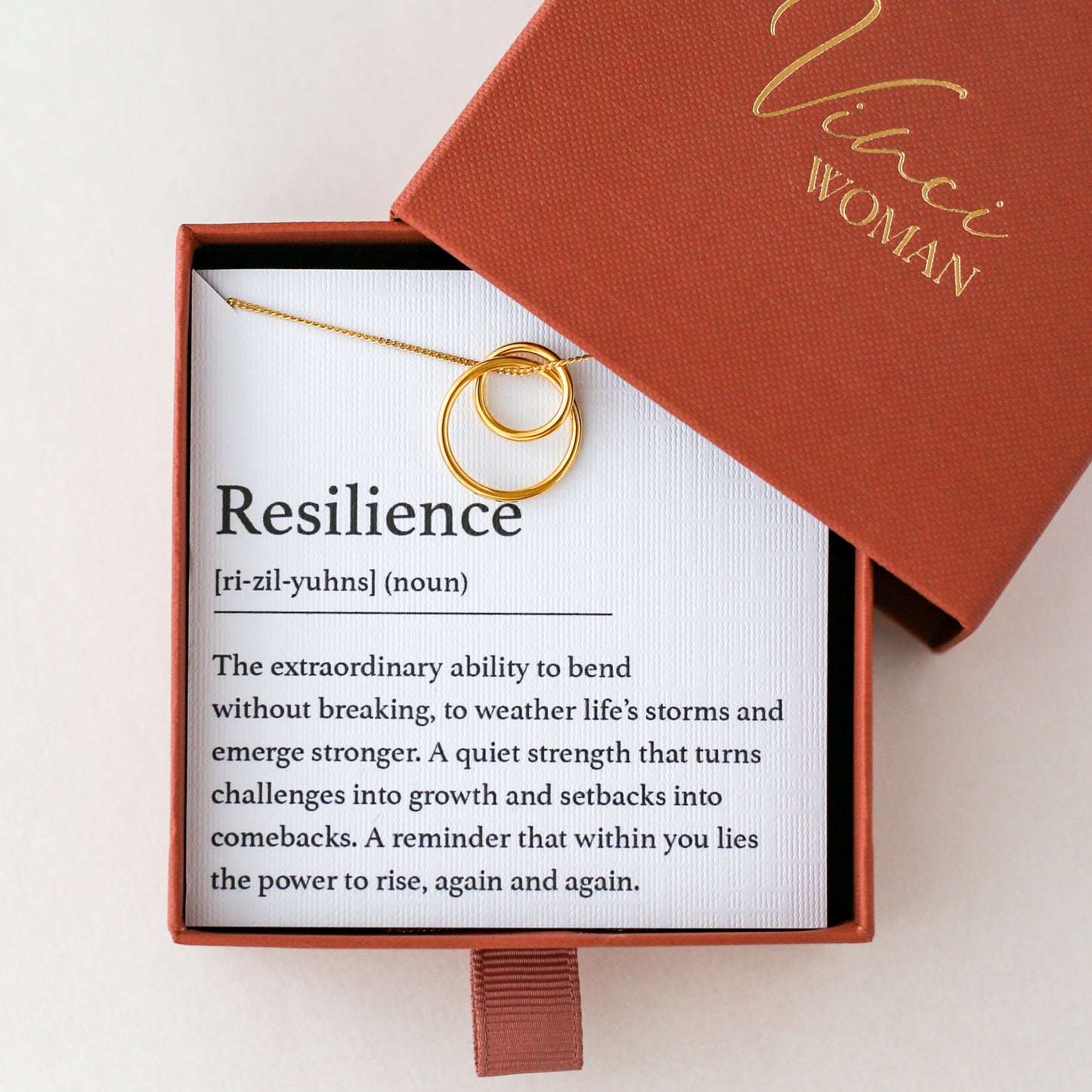 Resilience - Interlocking Circle Necklace - Vinci Woman