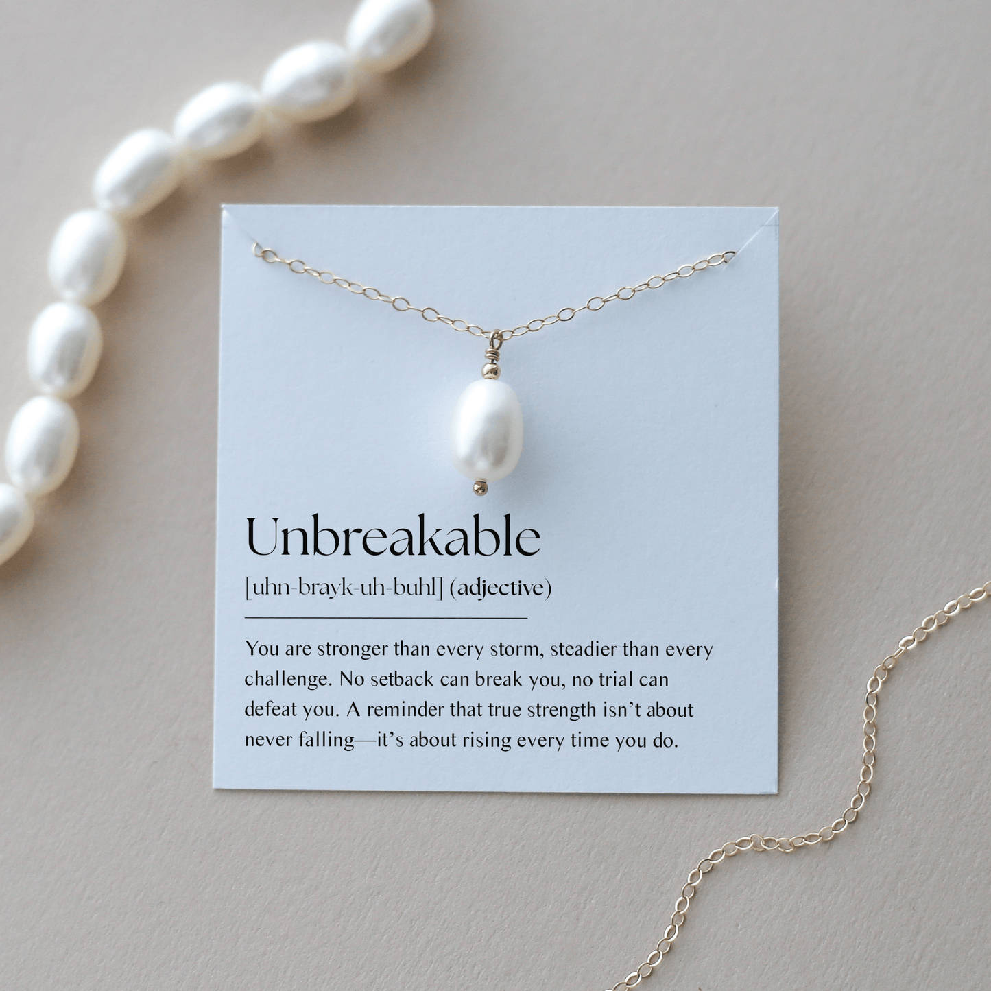 Unbreakable - Pearl Necklace - Vinci Woman