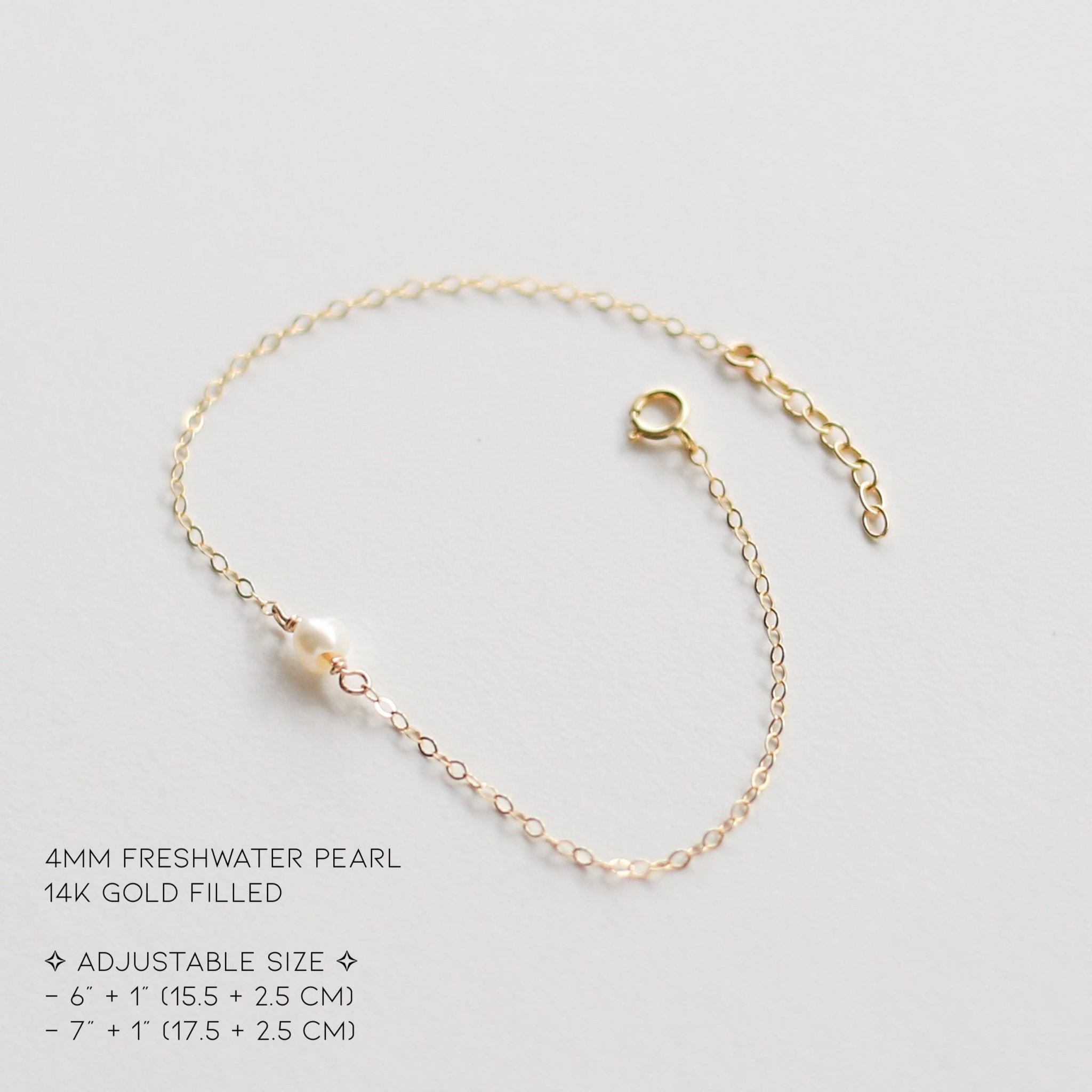 Dainty Freshwater Pearl Bracelet - Vinci Woman