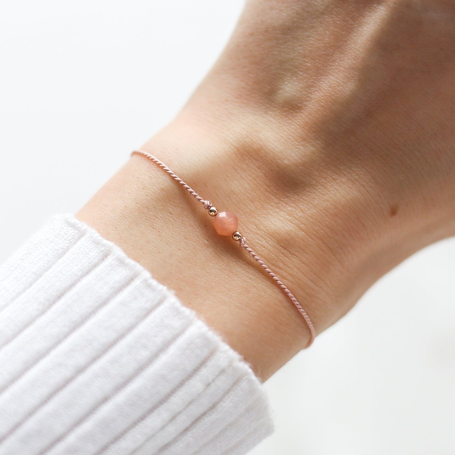 Pregnancy Wish - Dainty Crystal Cord Bracelet - Vinci Woman