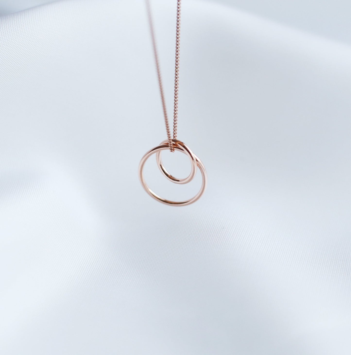 Interlocking Circle Necklace - Mother and Daughter Set - Vinci Woman