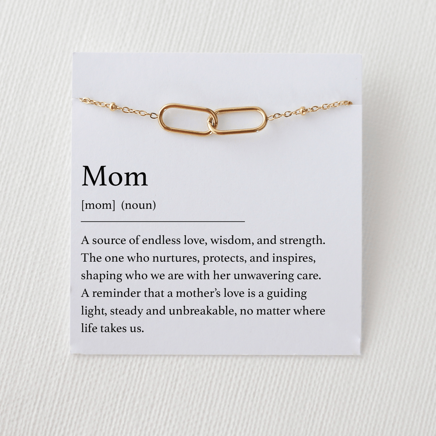 Mom Bracelet - Interlocking Ovals - Vinci Woman