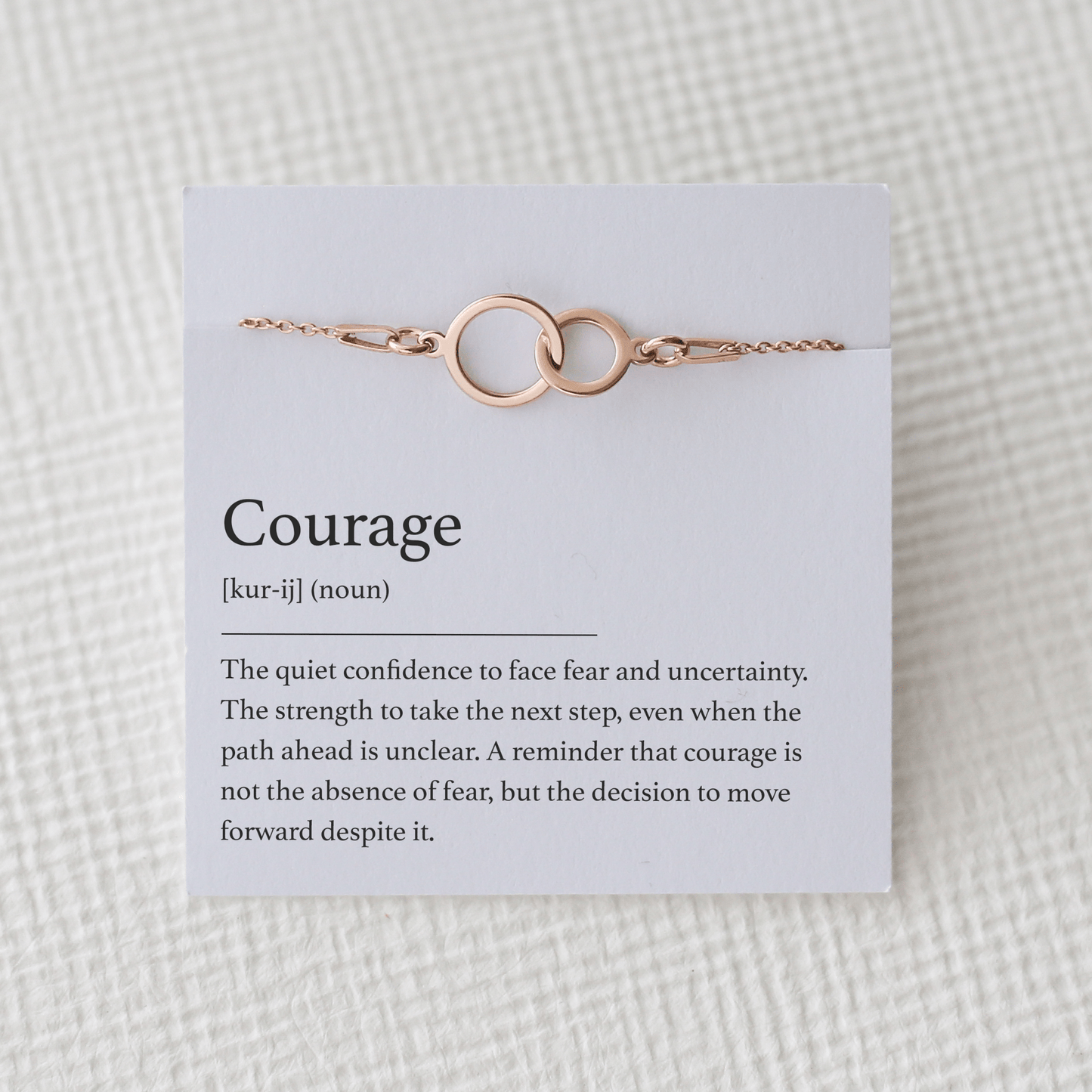 Courage Bracelet - Interlocking Circles - Vinci Woman