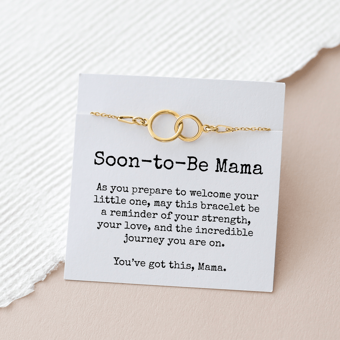 Soon - to - Be Mama Bracelet – Interlocking Circles - Vinci Woman