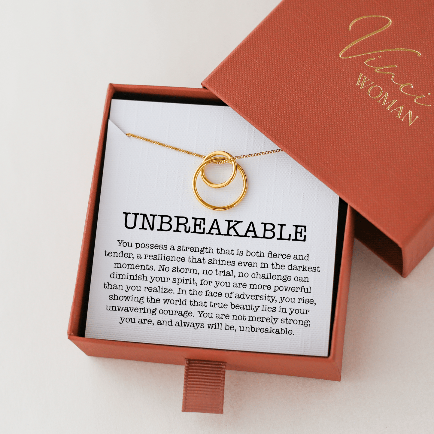 Unbreakable - Interlocking Circle Necklace - Vinci Woman