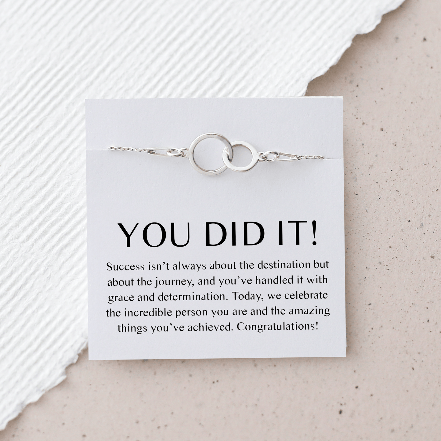 You Did It Bracelet – Congratulations Gift - Vinci Woman