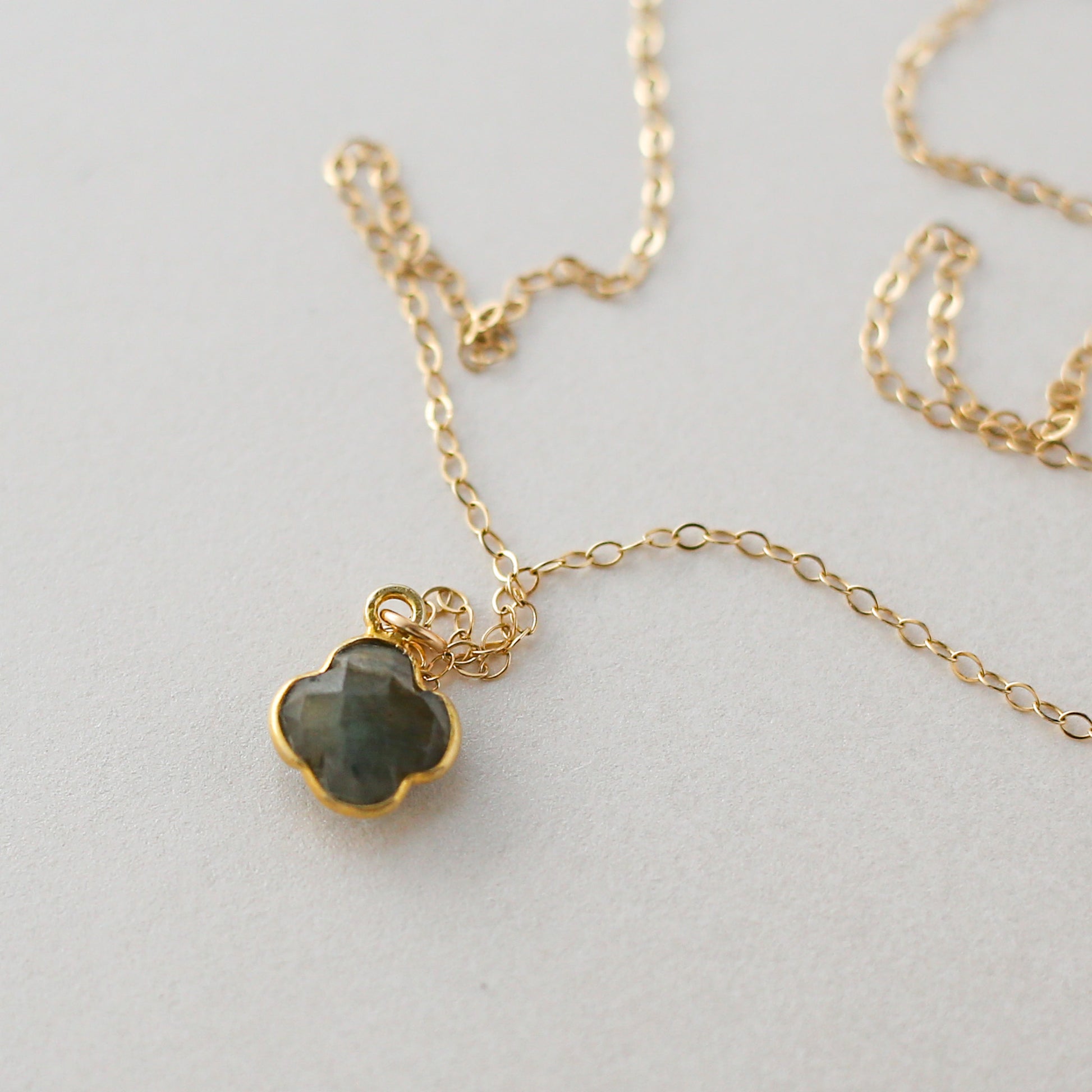 Dainty Labradorite Resilience Necklace - Vinci Woman