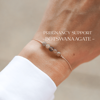 Pregnancy Bracelet – Botswana Agate Crystal Cord Bracelet - Vinci Woman