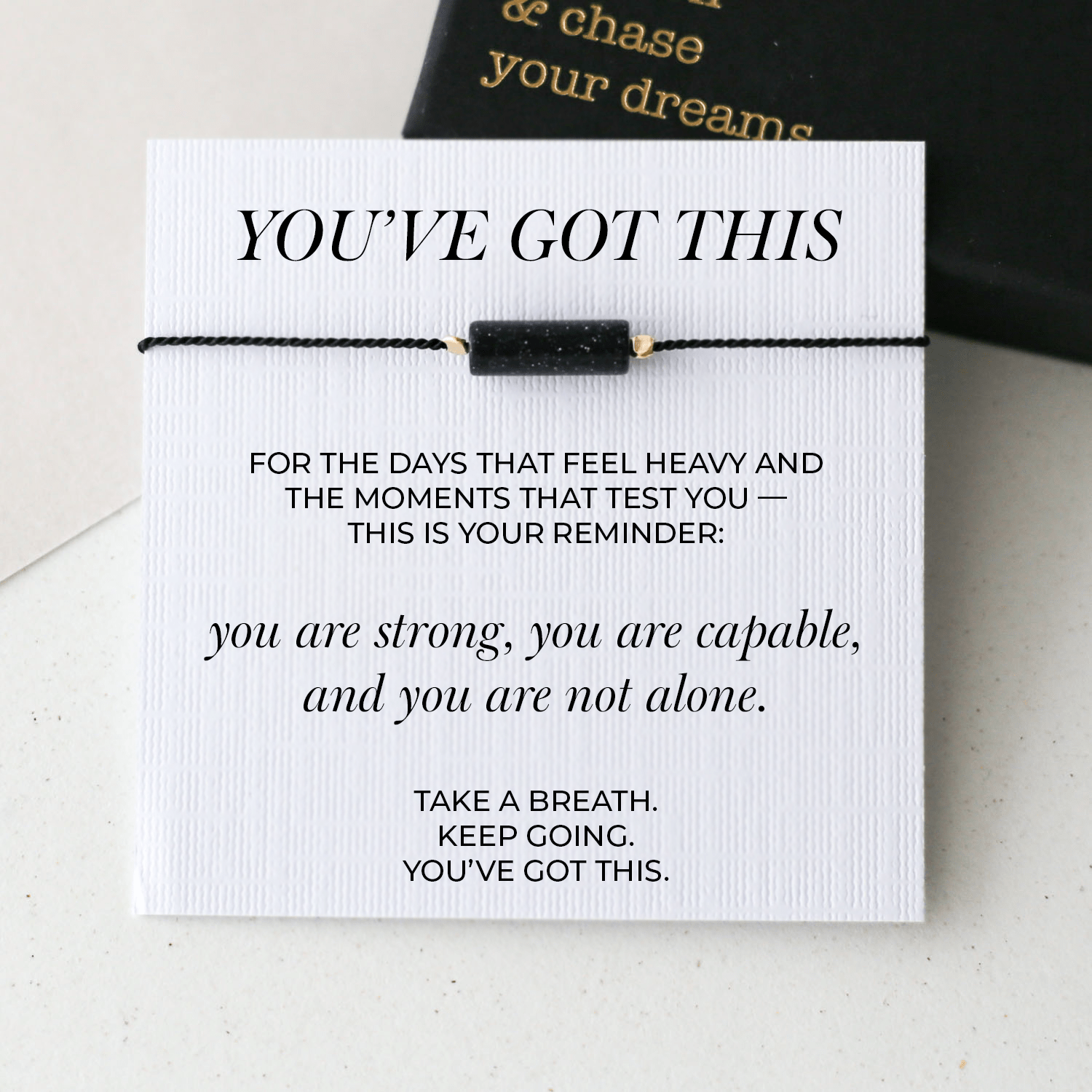 You’ve Got This – Blue Goldstone Bracelet - Vinci Woman