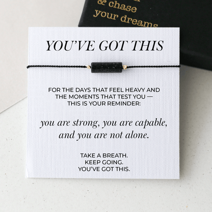 You’ve Got This – Blue Goldstone Bracelet - Vinci Woman