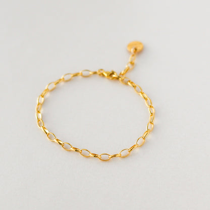 Resilience - 24k Gold Vermeil Chain Bracelet - Vinci Woman