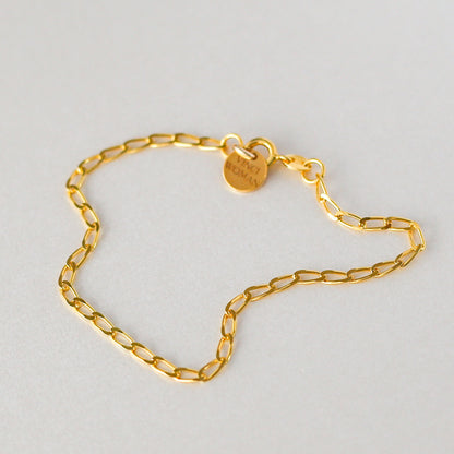 Unbreakable - 24k Gold Vermeil Chain Bracelet - Vinci Woman
