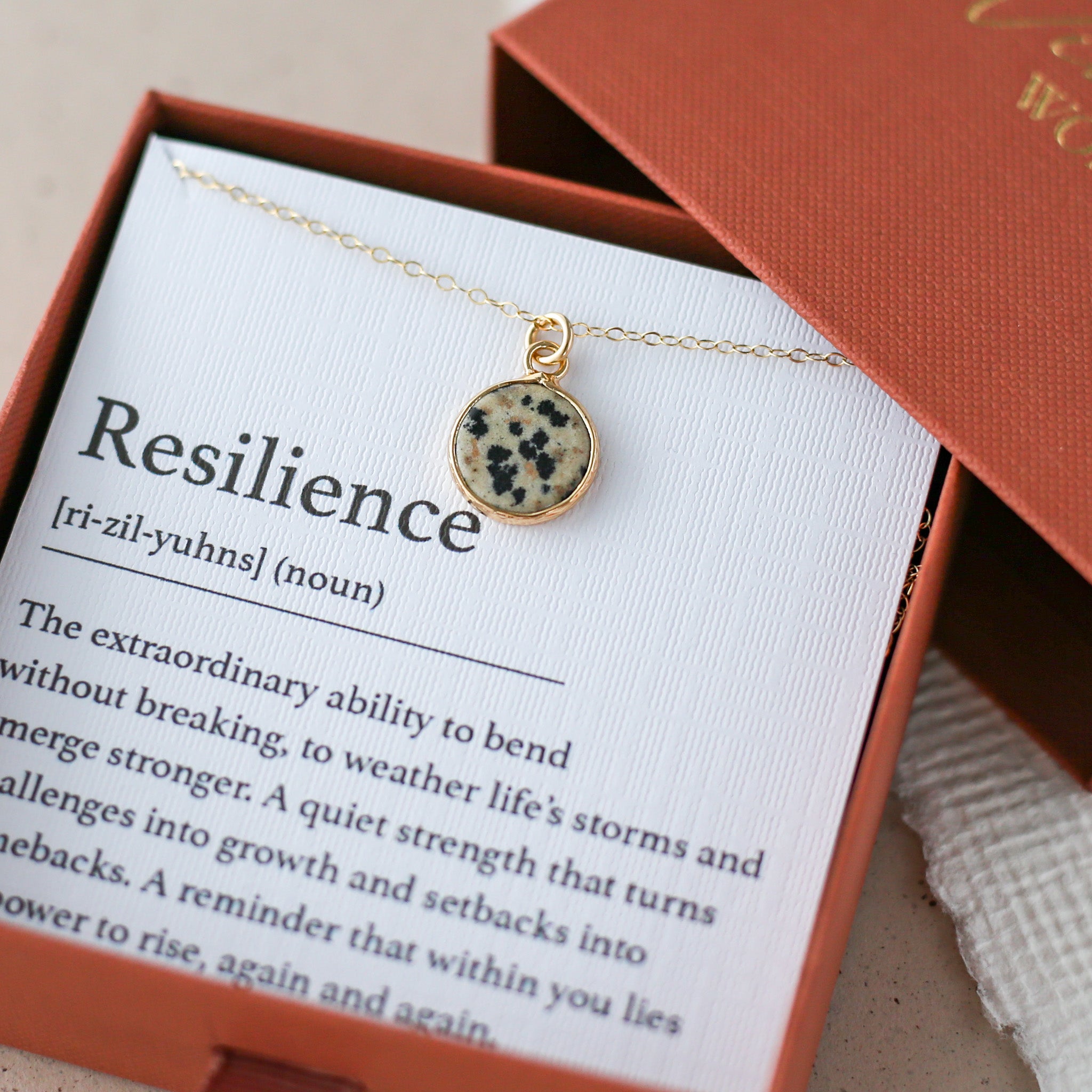 Dalmatian Jasper Resilience Necklace - Vinci Woman