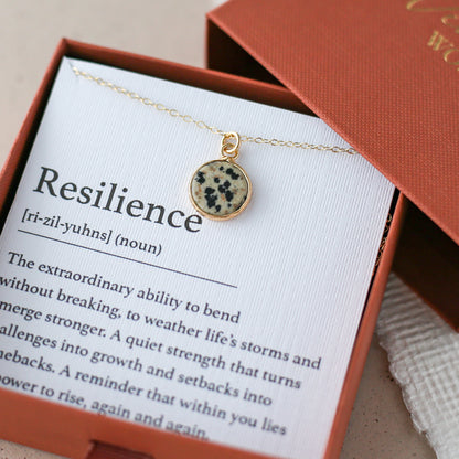 Dalmatian Jasper Resilience Necklace - Vinci Woman