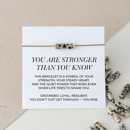 Strength Bracelet - Dalmatian Jasper - Vinci Woman