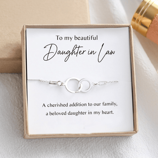 Daughter In Law Bracelet - Interlocking Circles - Vinci Woman