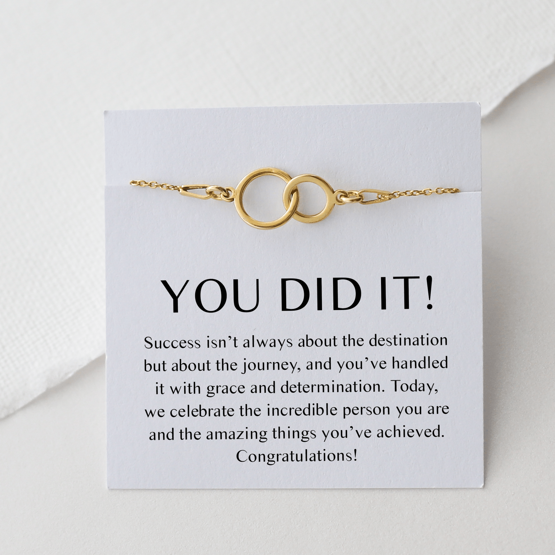You Did It Bracelet – Congratulations Gift - Vinci Woman