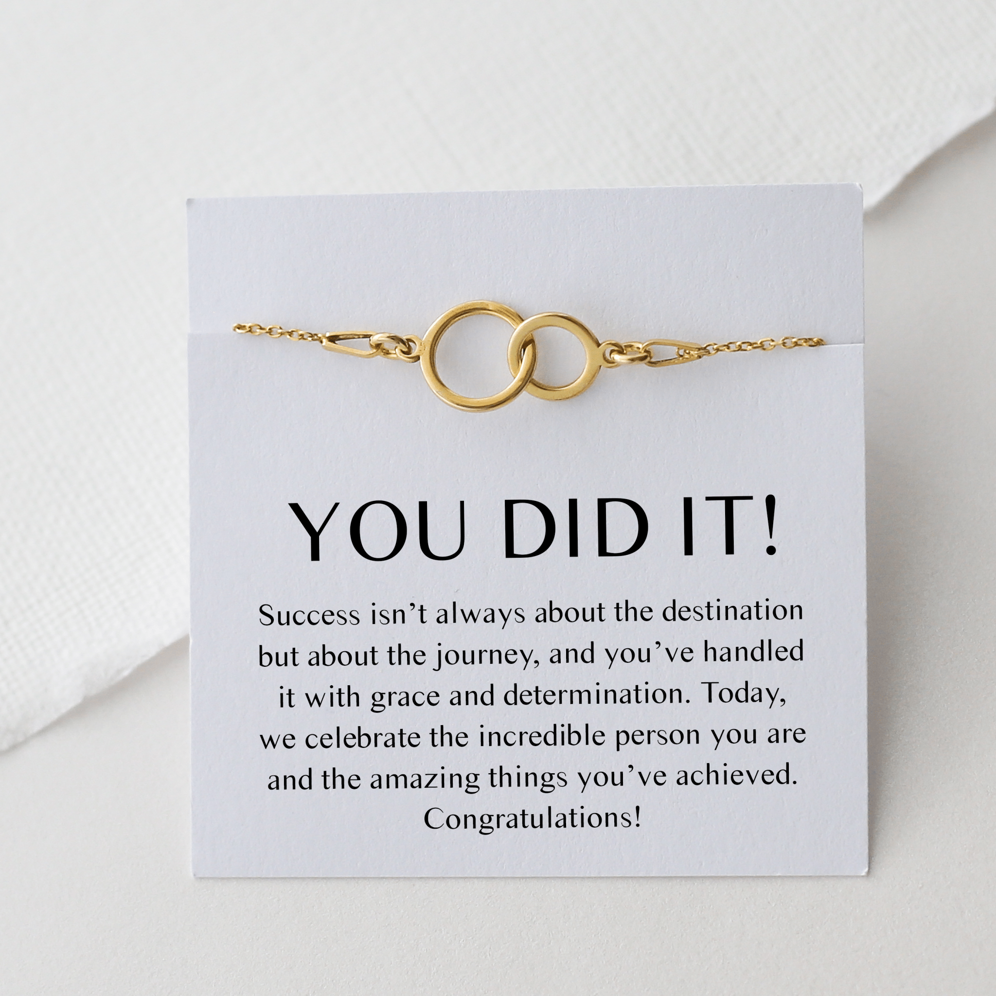 You Did It Bracelet – Congratulations Gift - Vinci Woman
