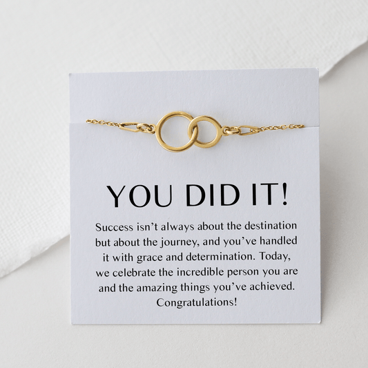 You Did It Bracelet – Congratulations Gift - Vinci Woman
