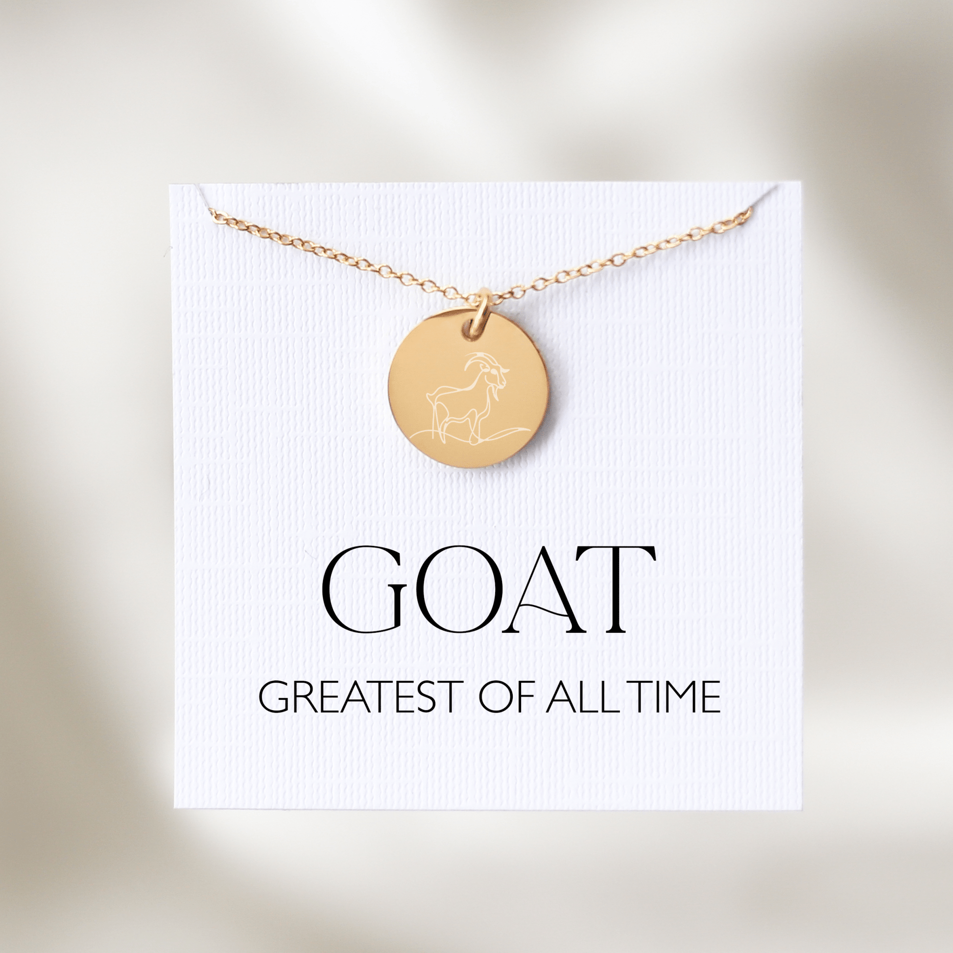 GOAT Necklace - Greatest of All Time - Vinci Woman
