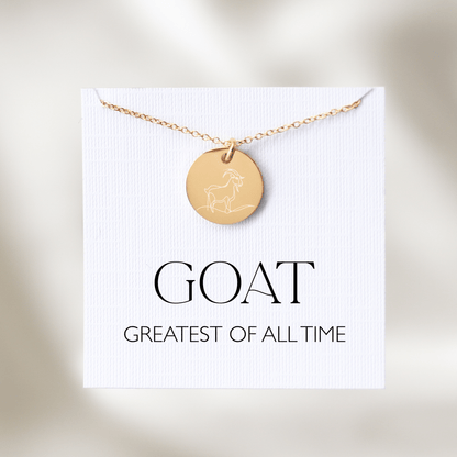GOAT Necklace - Greatest of All Time - Vinci Woman