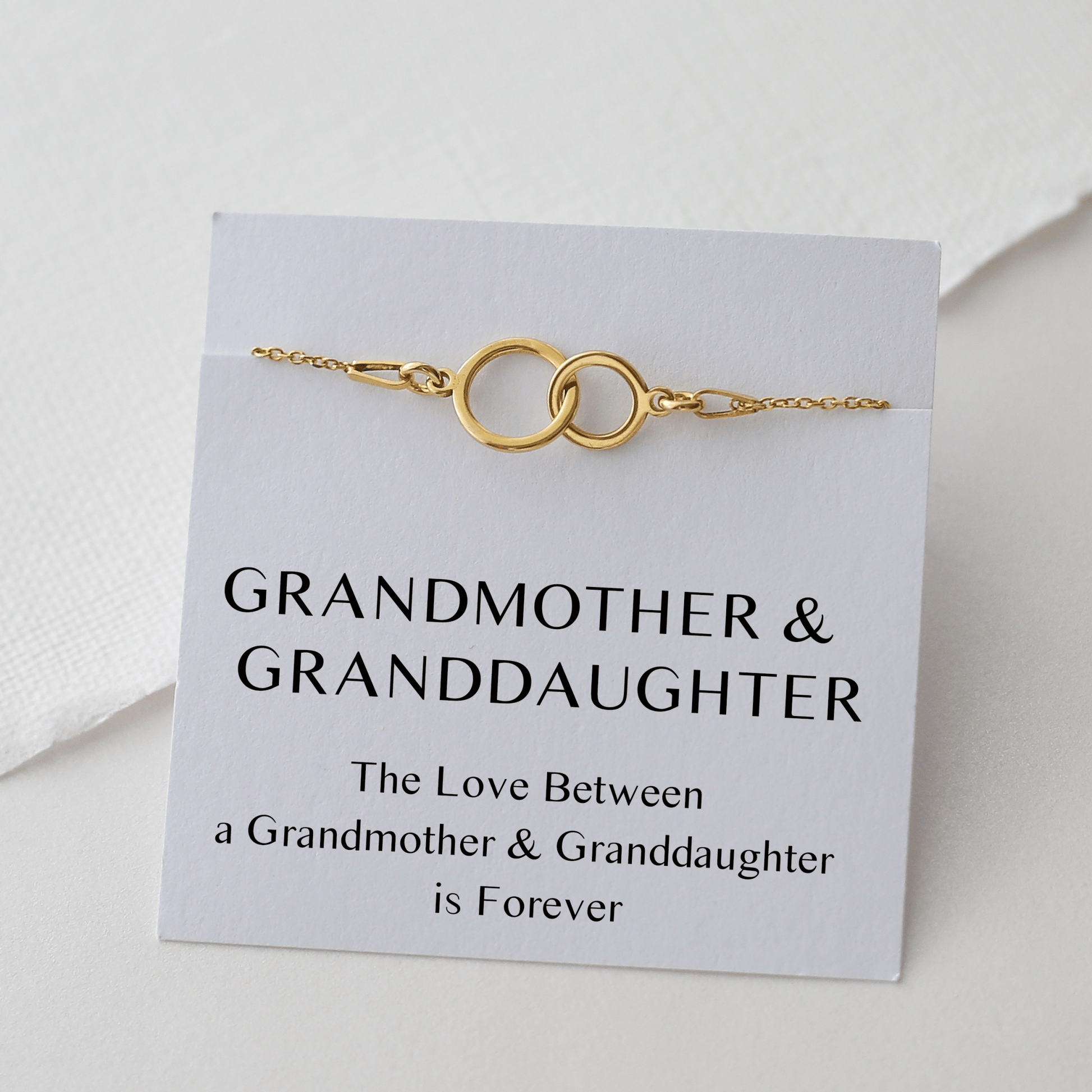 Grandmother & Granddaughter Bracelet – Interlocking Circles - Vinci Woman