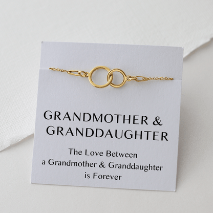 Grandmother & Granddaughter Bracelet – Interlocking Circles - Vinci Woman