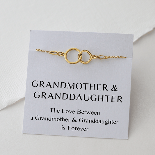 Grandmother & Granddaughter Bracelet – Interlocking Circles - Vinci Woman