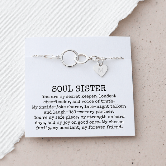 Soul Sister Gift - Interlocking Circle Bracelet - Vinci Woman