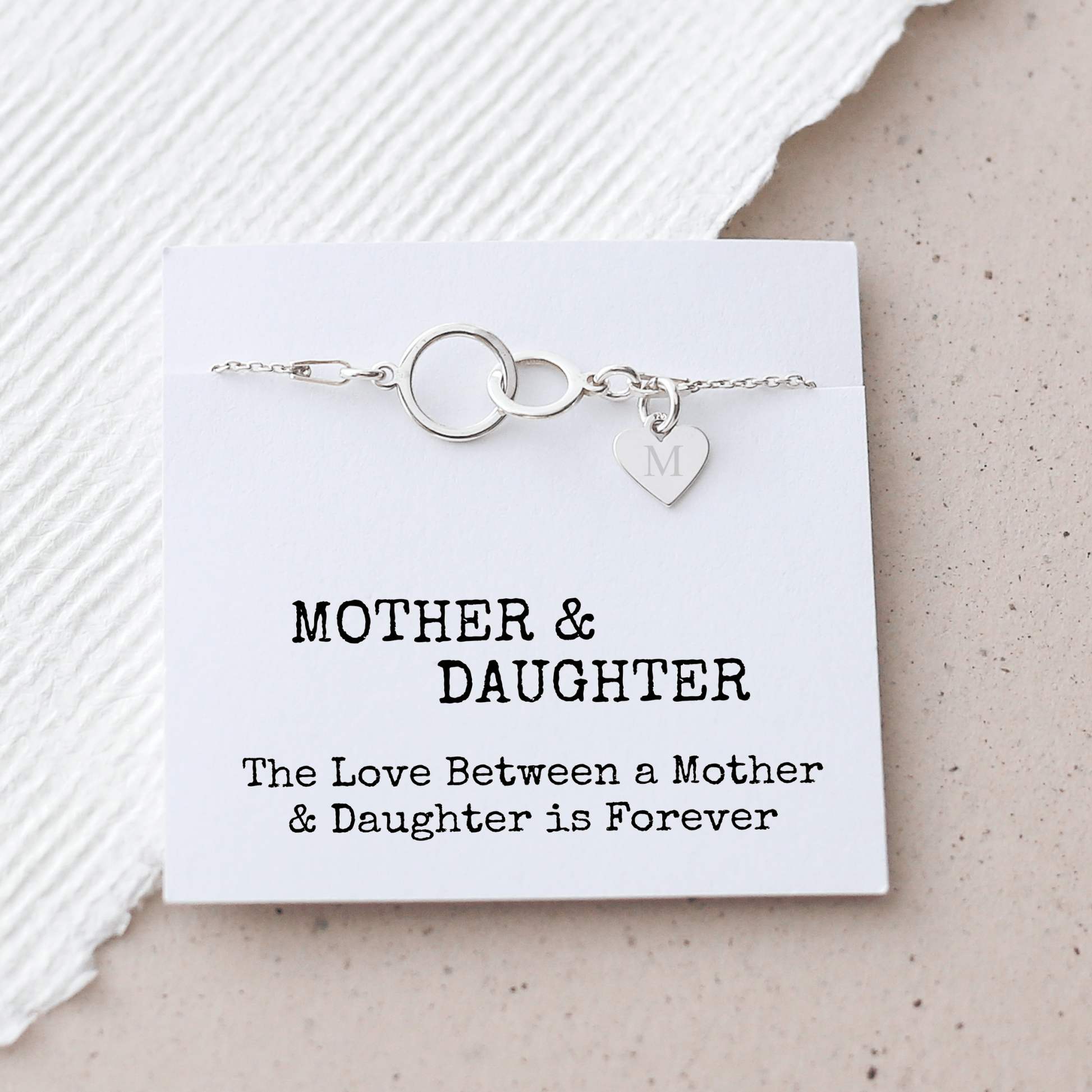 Mother and Daughter Gift - Interlocking Circle Bracelet - Vinci Woman