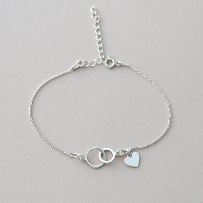 Mother and Daughter Gift - Interlocking Circle Bracelet - Vinci Woman